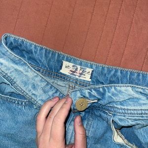 Free People Wide Legged Jeans